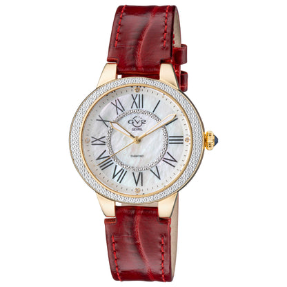 Front view of GV2 by Gevril Astor II Diamond Women's Quartz Watch 9142-L4