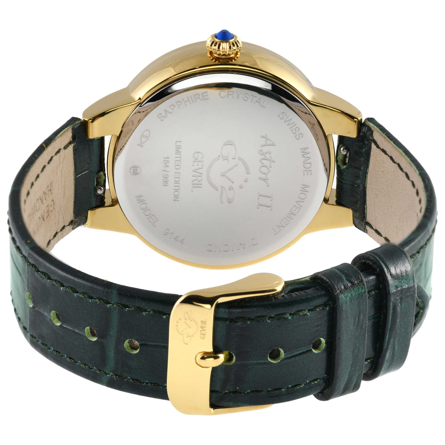 GV2 by Gevril Astor II Diamond Women's Quartz Watch 9144-L6 - Image #2