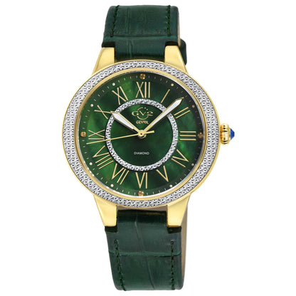Front view of GV2 by Gevril Astor II Diamond Women's Quartz Watch 9144-L6