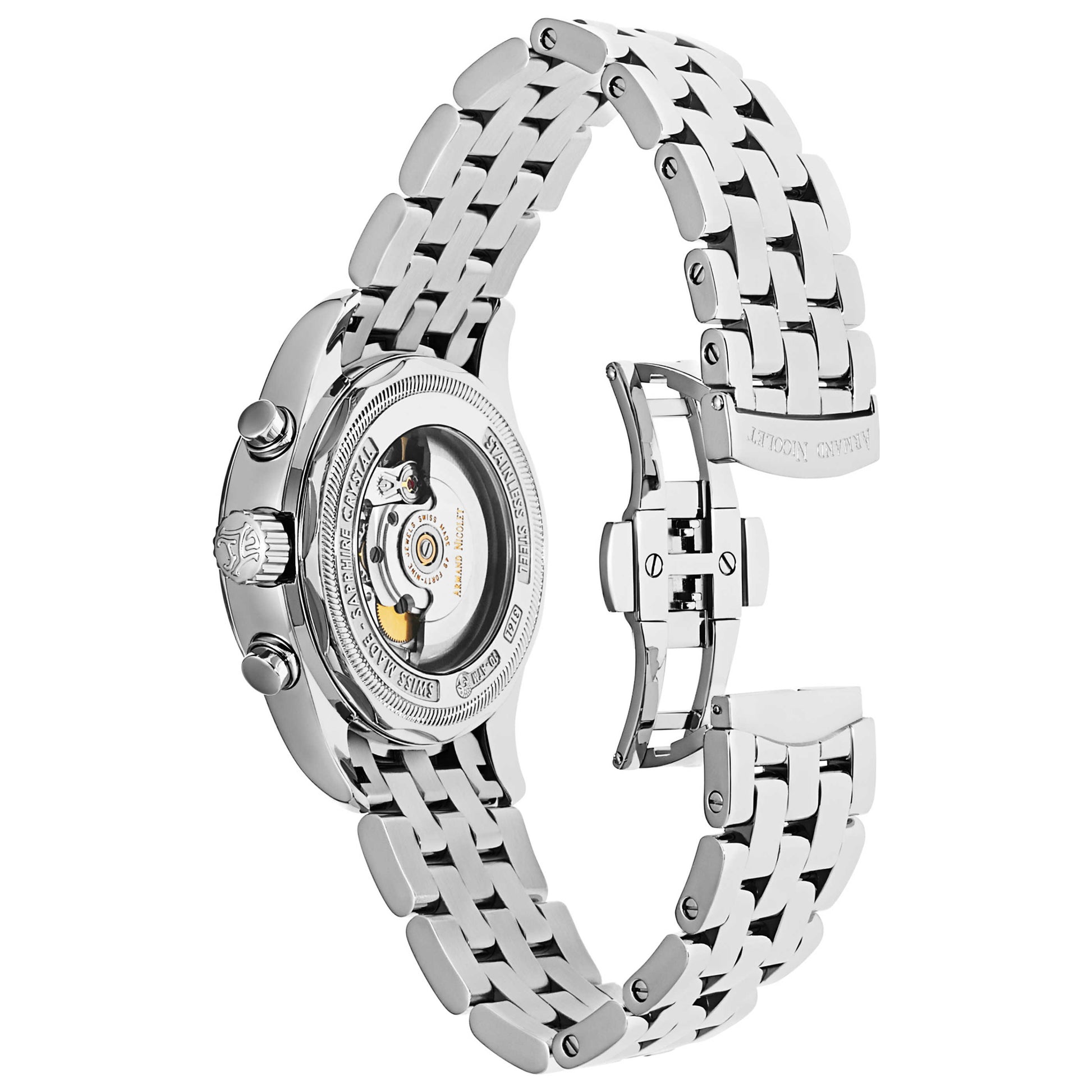 Armand Nicolet M02 Men's Automatic Watch 9144A-AG-M9140 - Image #7