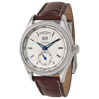 Front view of Armand Nicolet M02 Men's Automatic Watch 9146A-AG-P961MR2