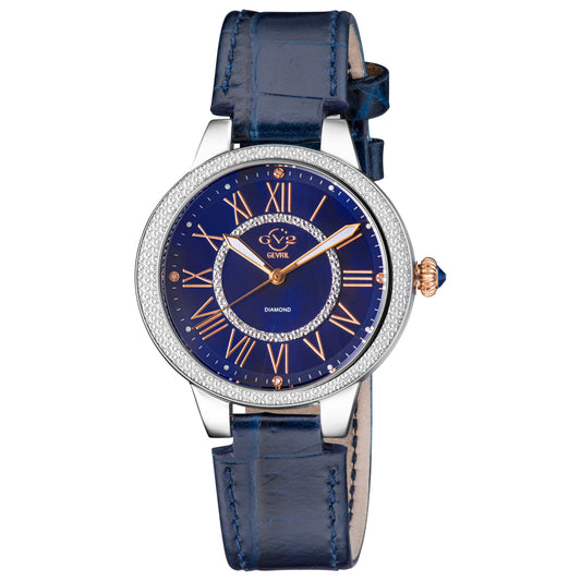 Front view of GV2 by Gevril Astor II Diamond Women's Quartz Watch 9149-L5