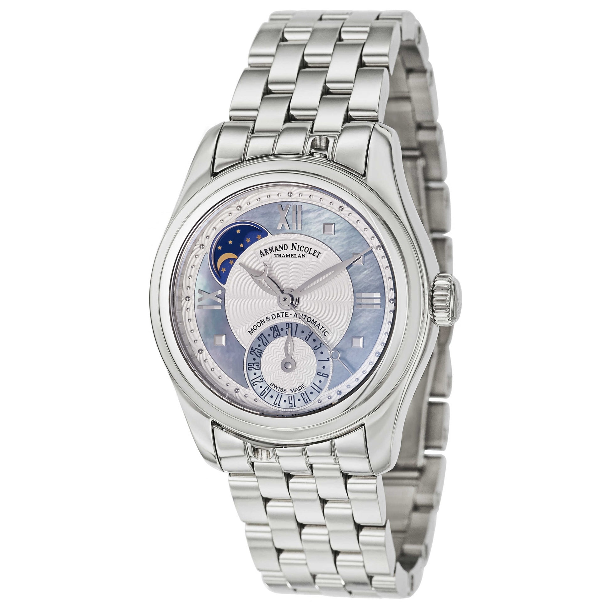 Front view of Armand Nicolet M03 Women's Automatic Watch 9151A-AK-M9150