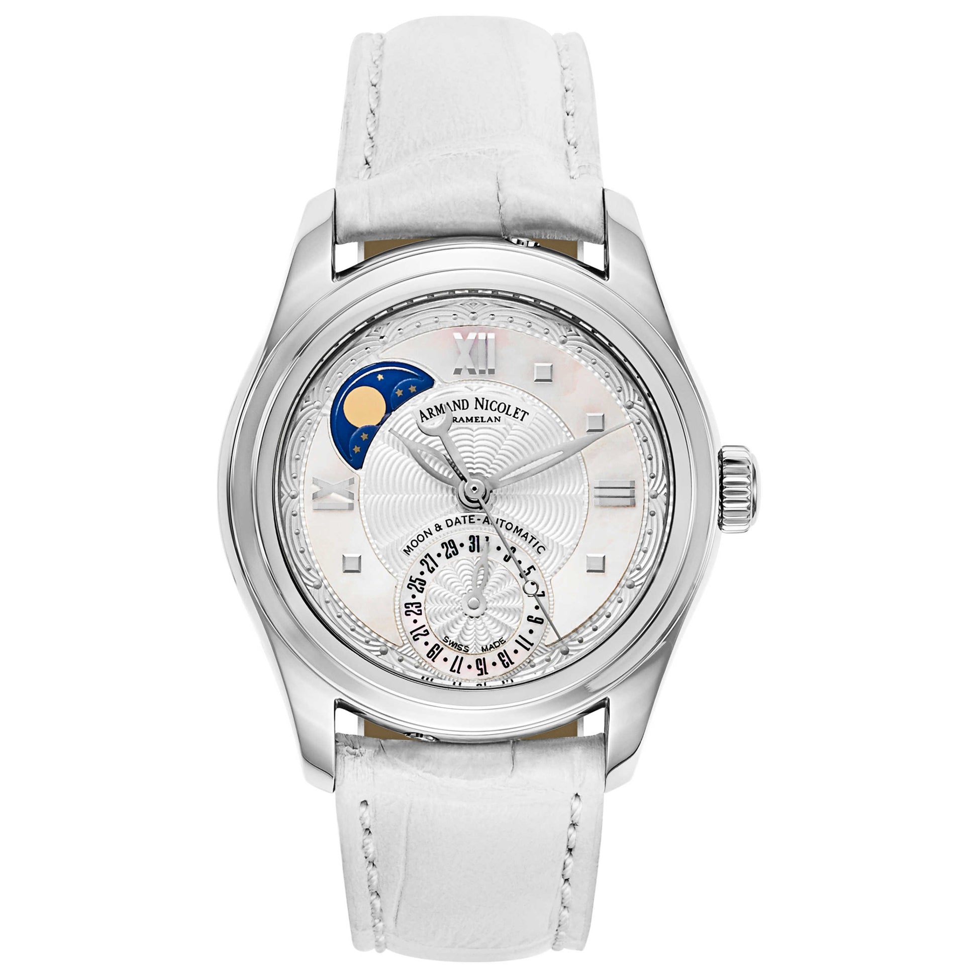 Front view of Armand Nicolet M03 Women's Automatic Watch 9151A-AN-P915BC8
