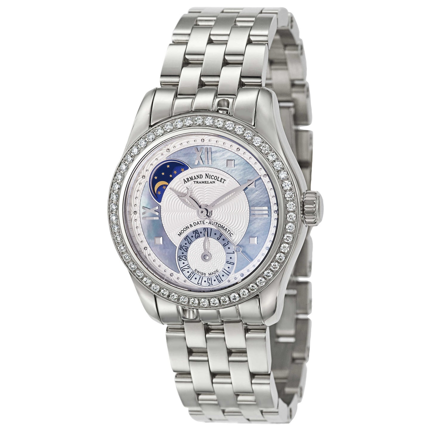 Front view of Armand Nicolet M03 Women's Automatic Watch 9151D-AK-M9150