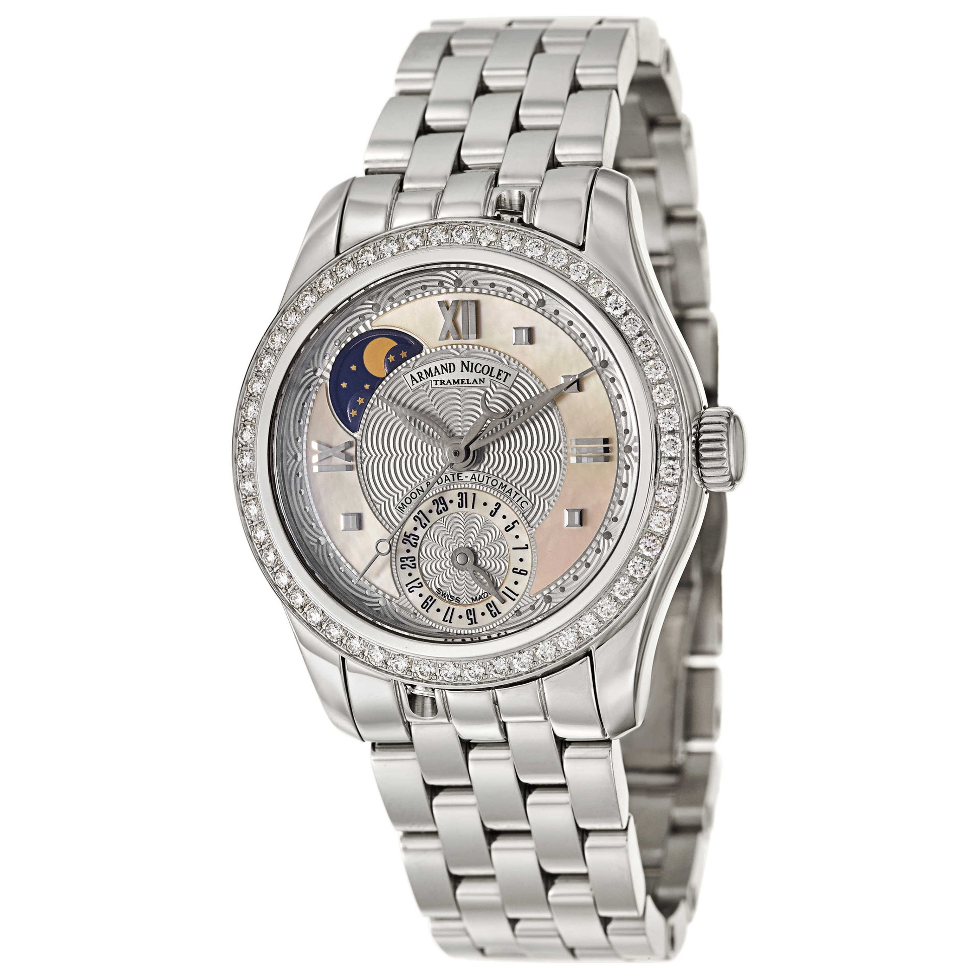 Front view of Armand Nicolet M03 Women's Automatic Watch 9151D-AN-M9150