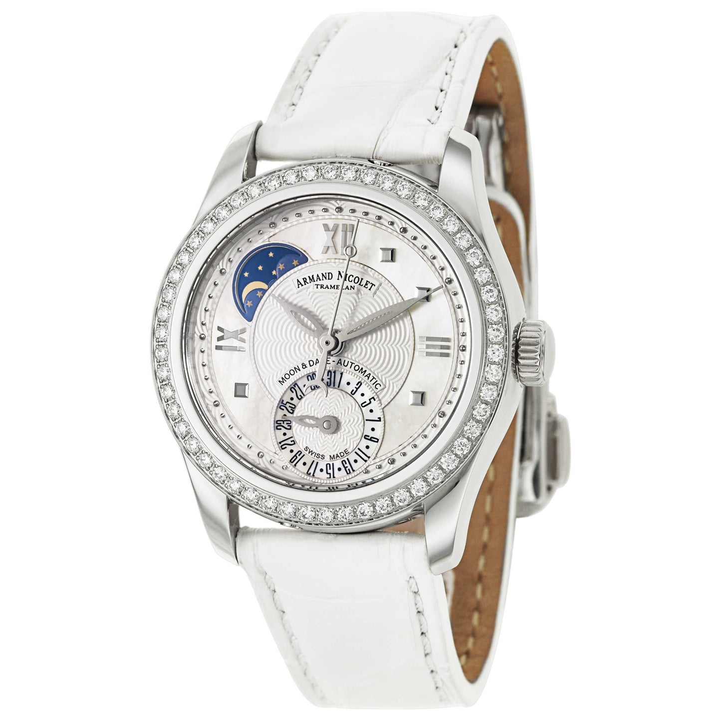 Front view of Armand Nicolet M03 Women's Automatic Watch 9151D-AN-P953BC8