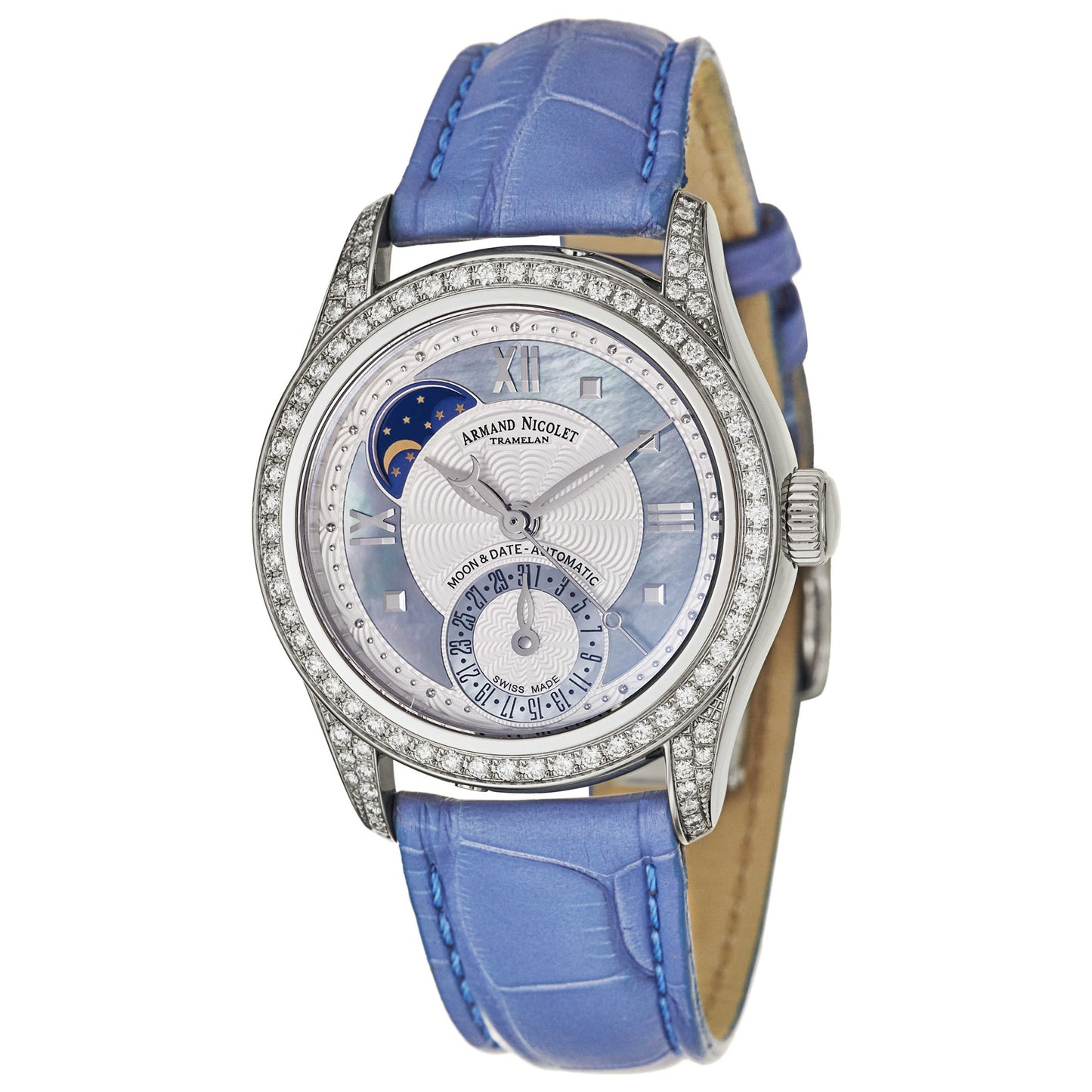 Front view of Armand Nicolet M03 Women's Automatic Watch 9151L-AK-P915VL8