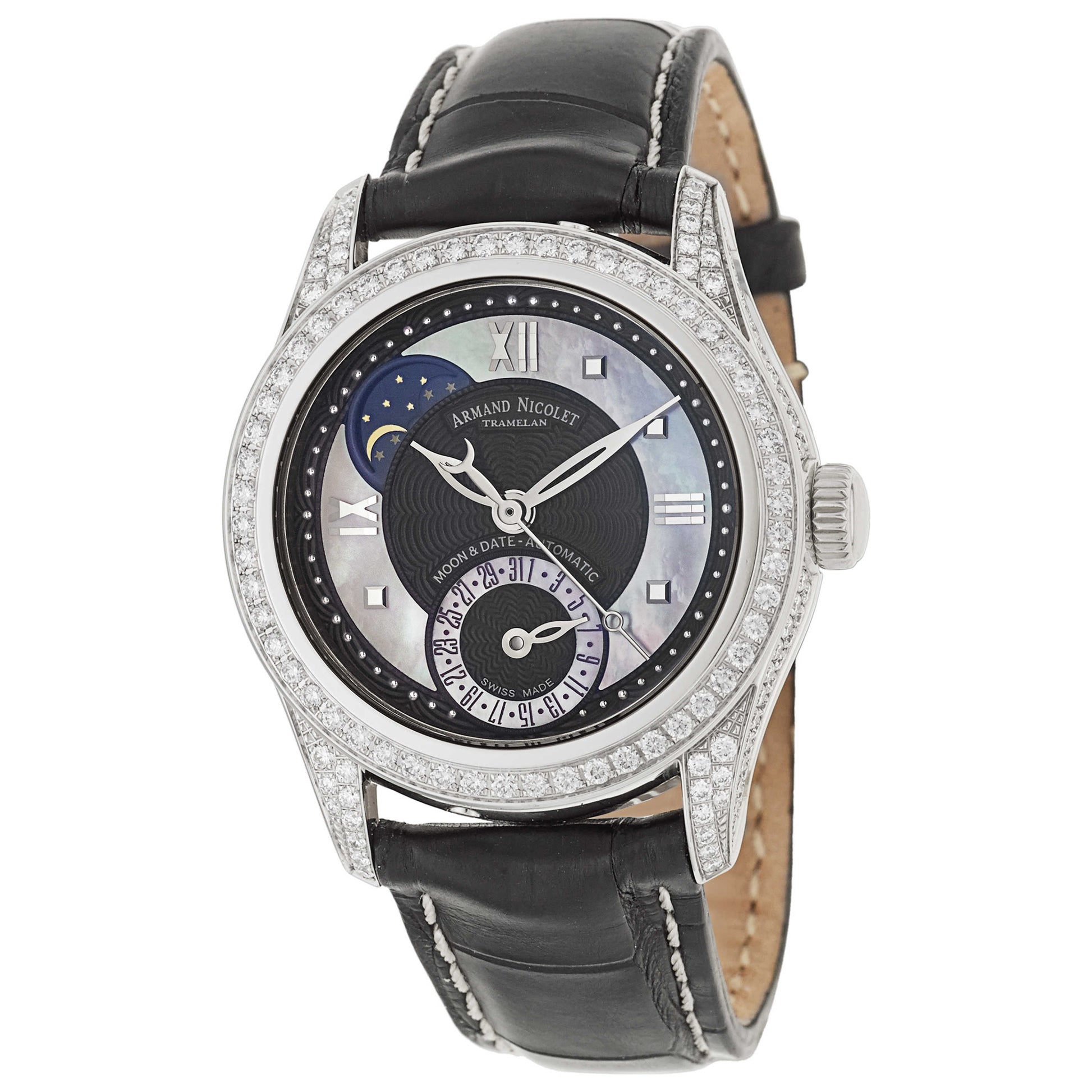 Front view of Armand Nicolet M03 Women's Automatic Watch 9151V-NN-P915NR8