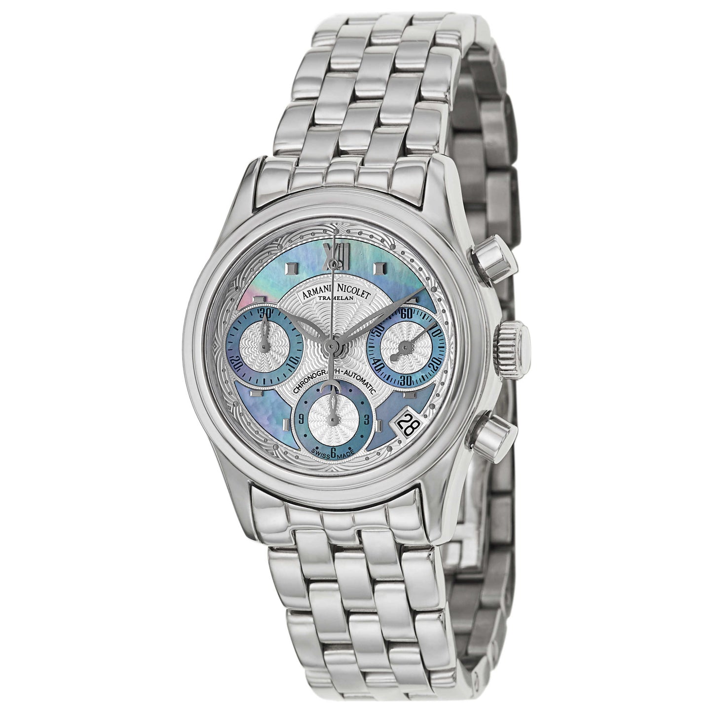 Front view of Armand Nicolet M03 Women's Automatic Watch 9154A-AK-M9150