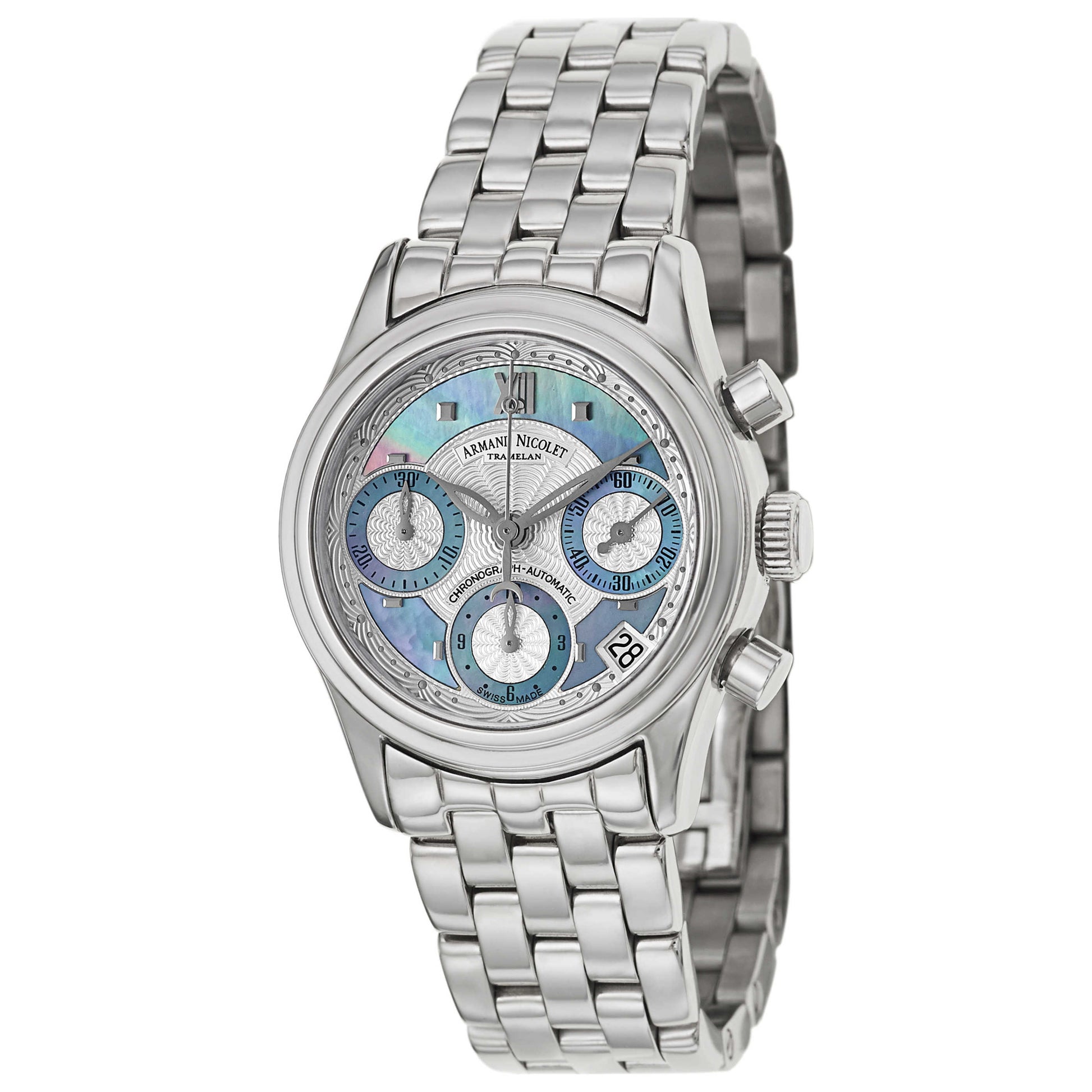 Front view of Armand Nicolet M03 Women's Automatic Watch 9154A-AK-M9150