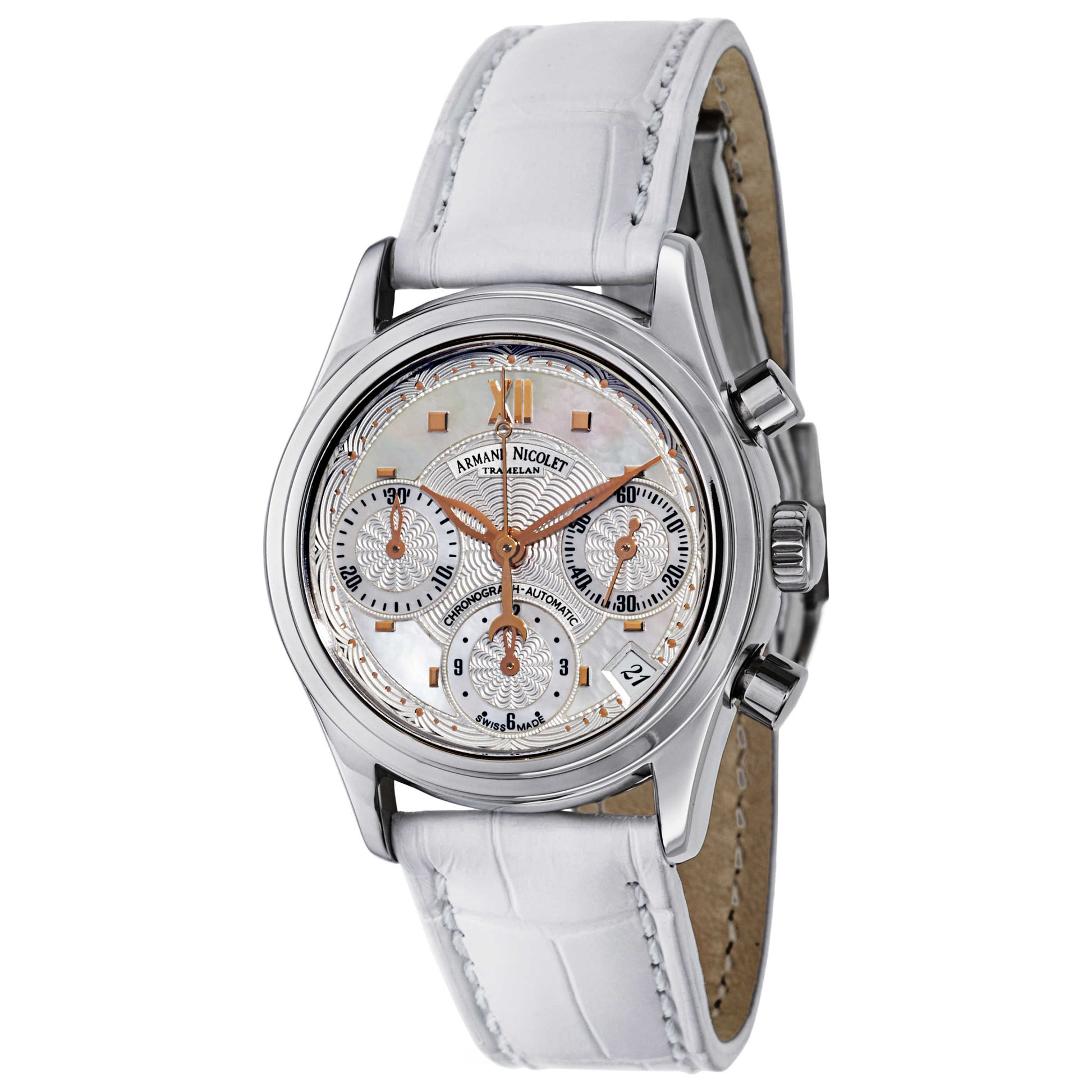Front view of Armand Nicolet M03 Women's Automatic Watch 9154A-AO-P953BC8