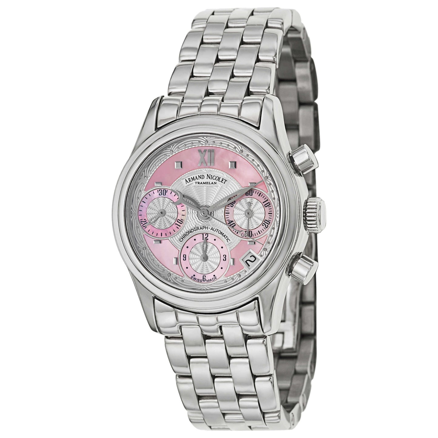 Front view of Armand Nicolet M03 Women's Automatic Watch 9154A-AS-M9150