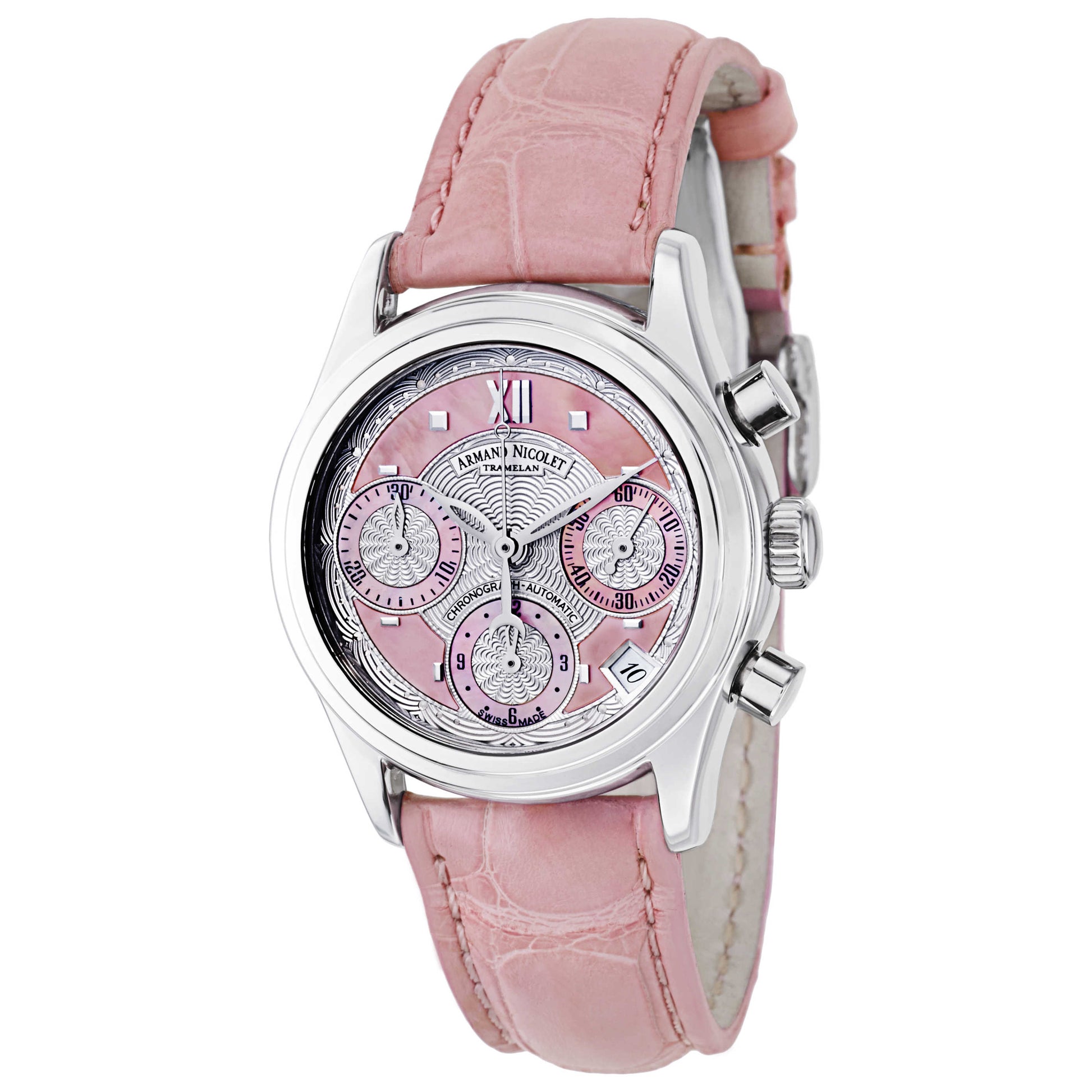 Front view of Armand Nicolet M03 Women's Automatic Watch 9154A-AS-P915RS8