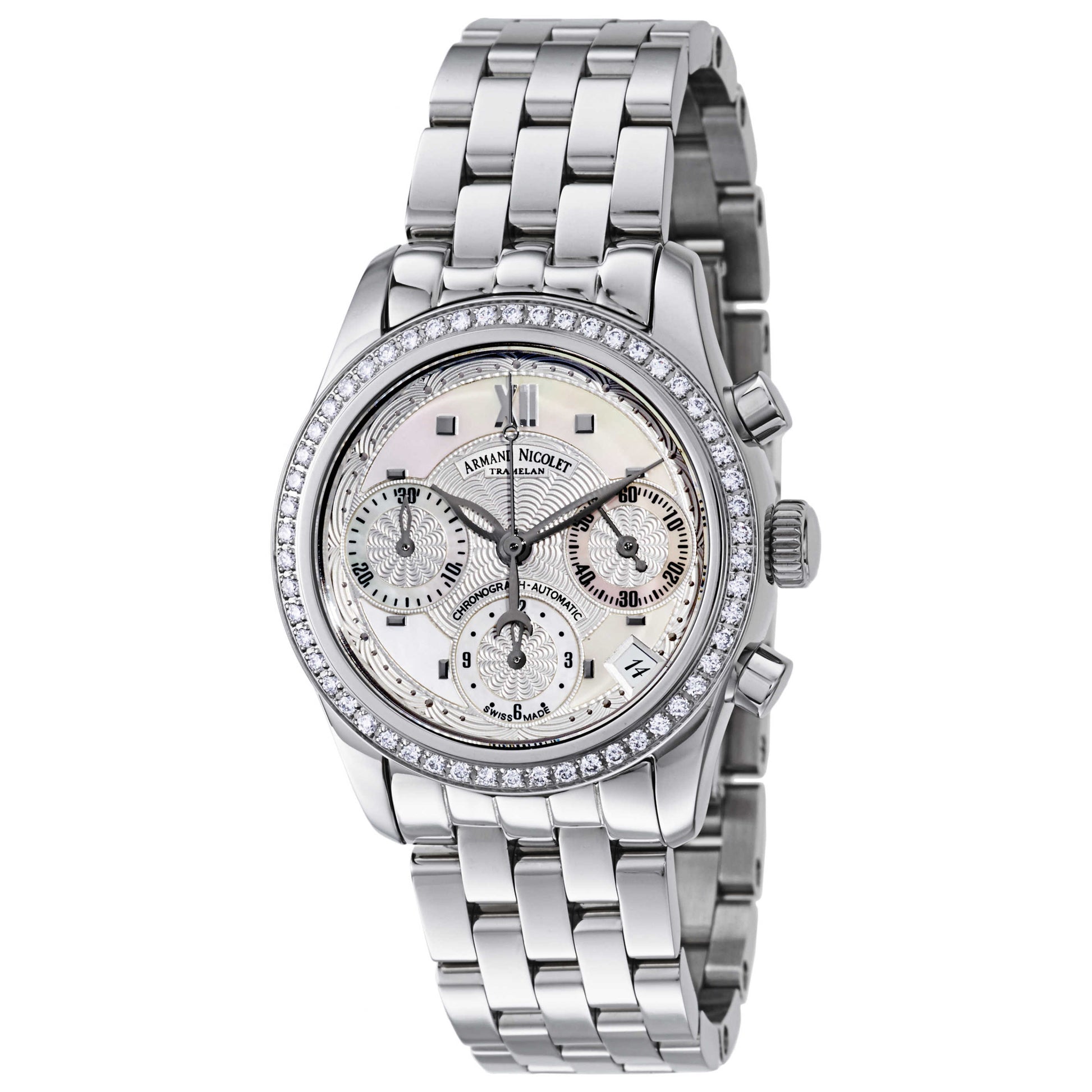 Front view of Armand Nicolet M03 Women's Automatic Watch 9154D-AN-M9150