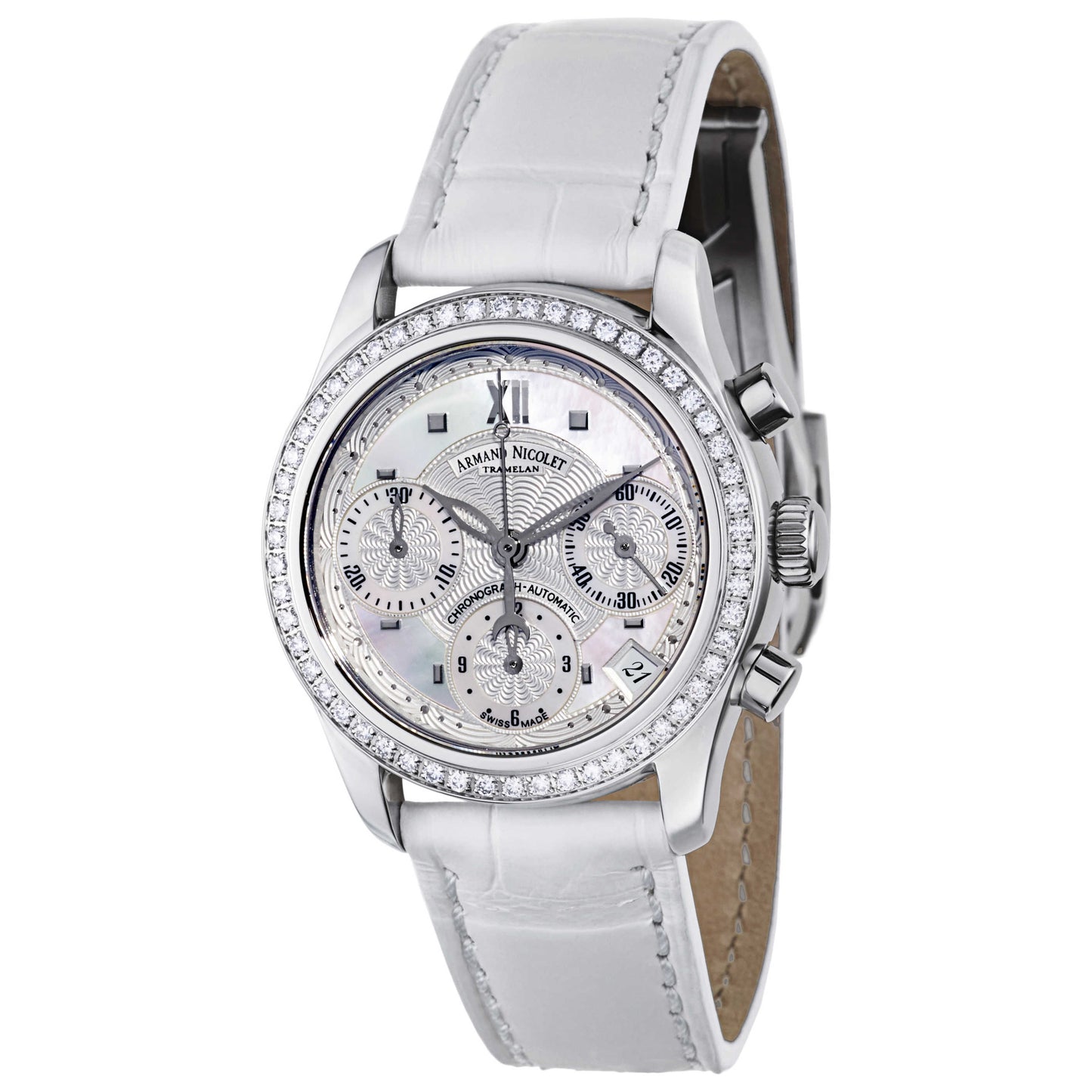 Front view of Armand Nicolet M03 Women's Automatic Watch 9154D-AN-P953BC8