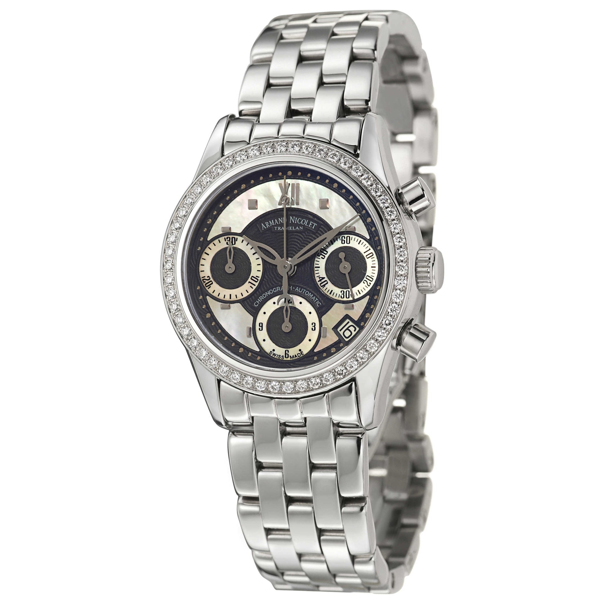 Front view of Armand Nicolet M03 Women's Automatic Watch 9154D-NN-M9150