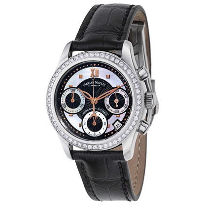 Front view of Armand Nicolet M03 Women's Automatic Watch 9154D-NS-P953NR8