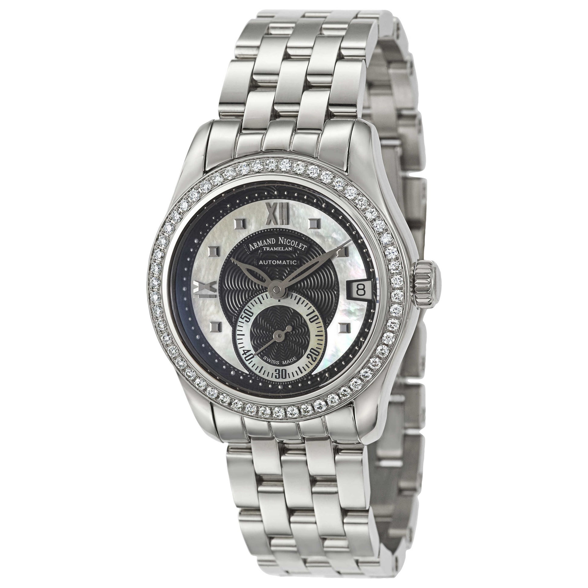 Front view of Armand Nicolet M03 Women's Automatic Watch 9155D-NN-M9150