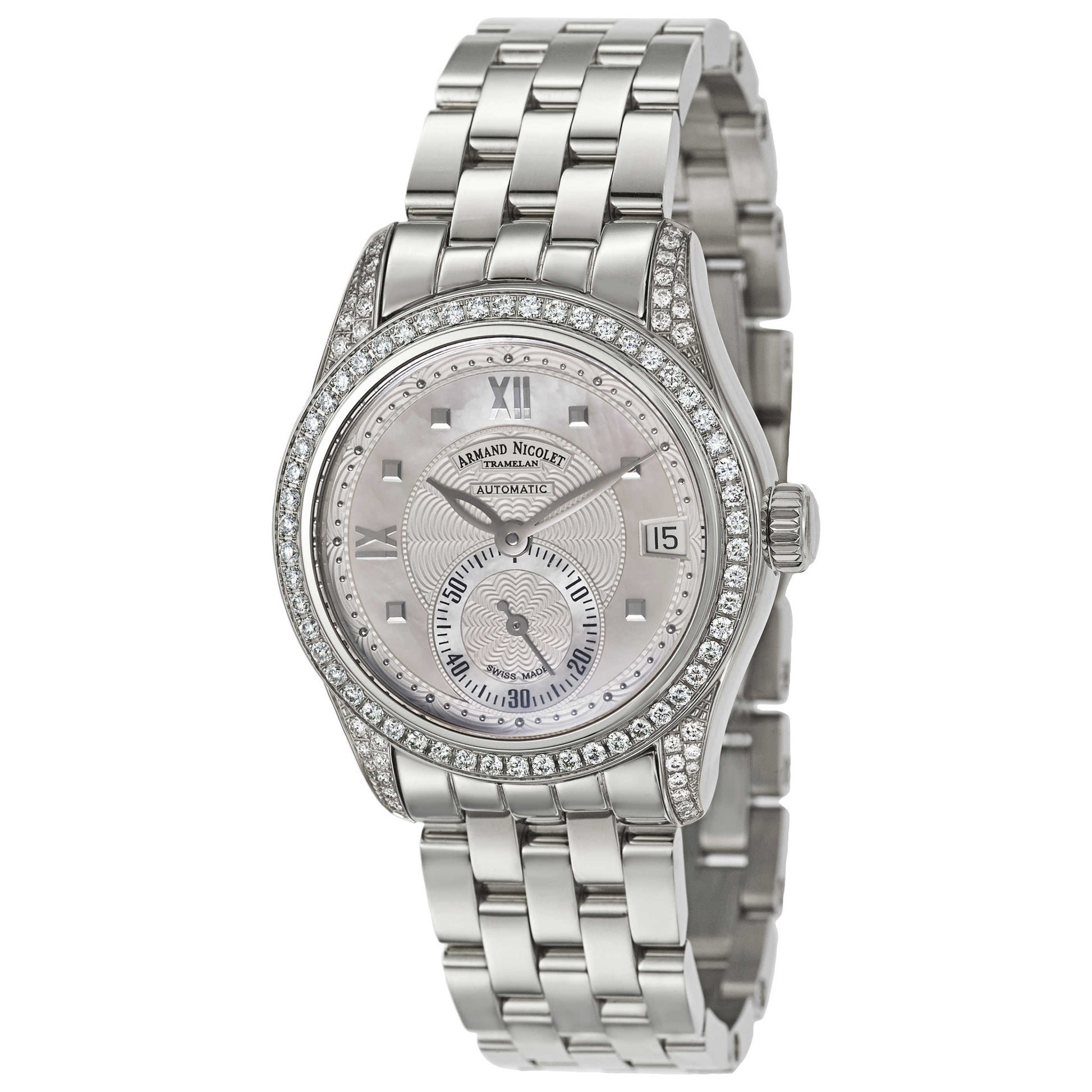 Front view of Armand Nicolet M03 Women's Automatic Watch 9155L-AN-M9150