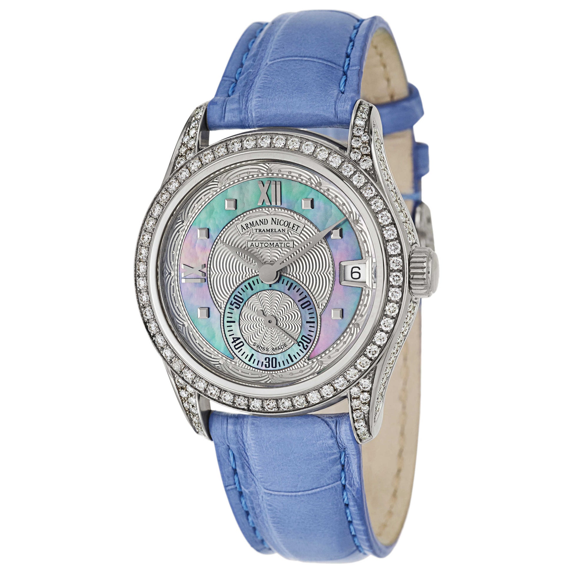 Front view of Armand Nicolet M03 Women's Automatic Watch 9155V-AK-P915VL8