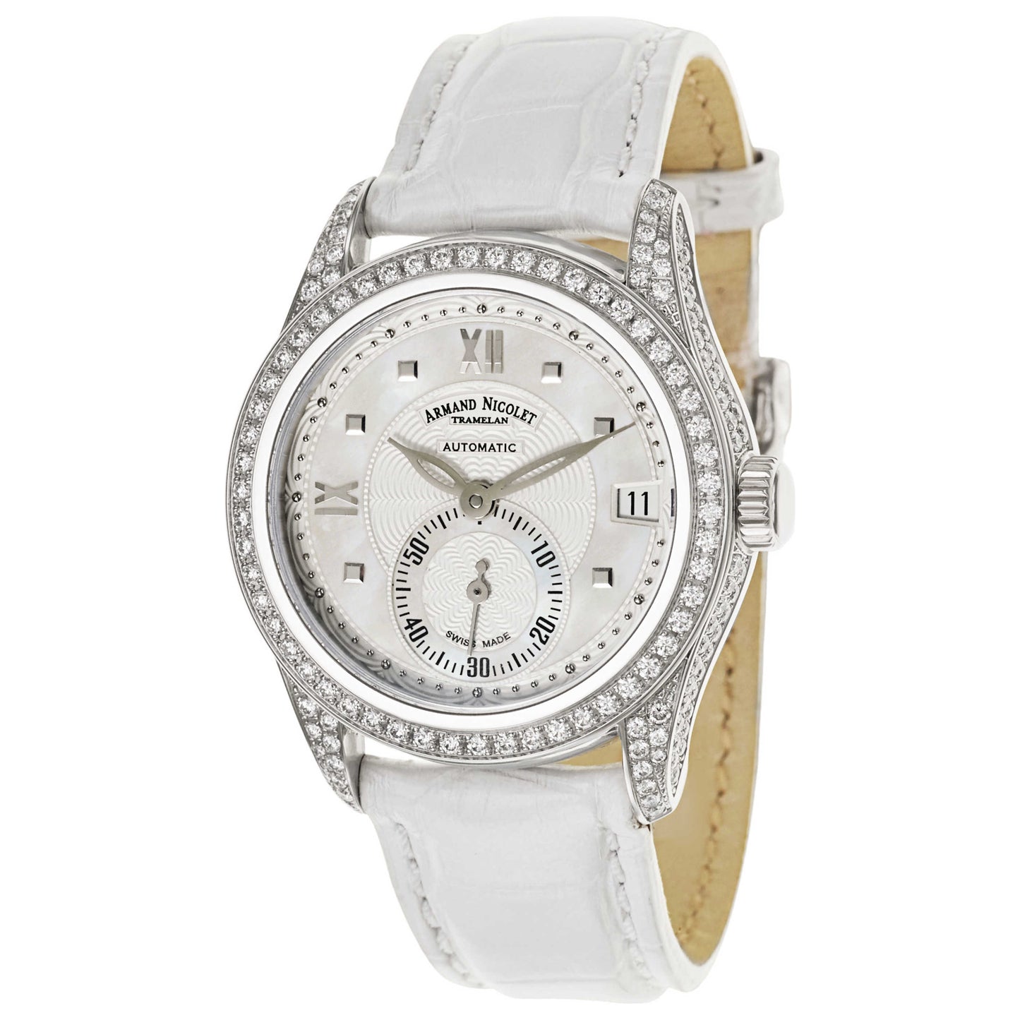 Front view of Armand Nicolet M03 Women's Automatic Watch 9155V-AN-P915BC8