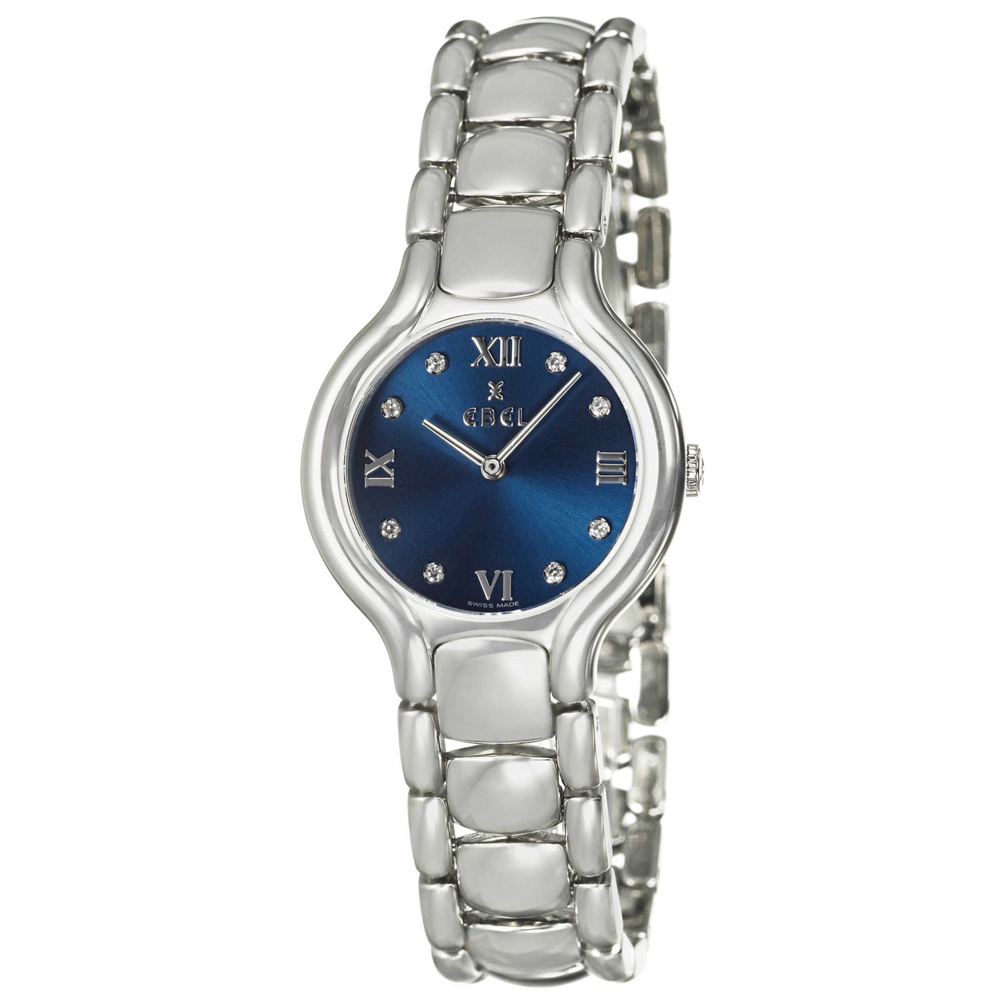 Front view of Ebel Beluga Women's Swiss Quartz (Battery-Powered) Watch 9157421-4850