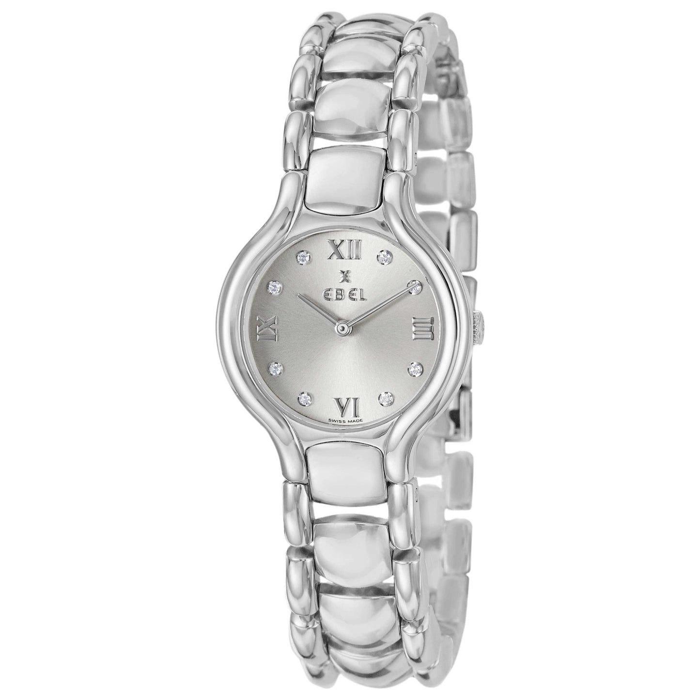 Front view of Ebel Beluga Women's Swiss Quartz (Battery-Powered) Watch 9157421-6850