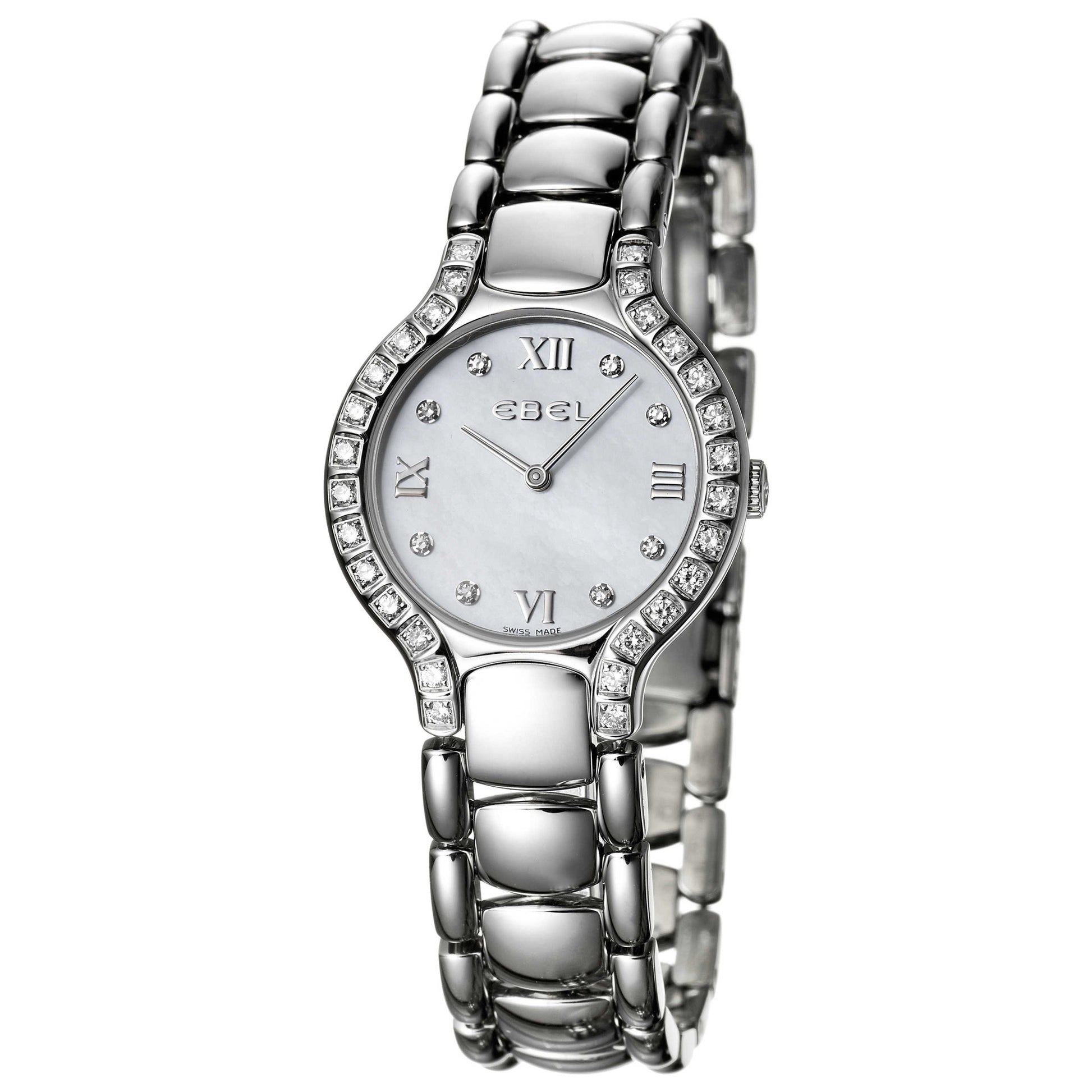 Front view of Ebel Beluga Women's Swiss Quartz (Battery-Powered) Watch 9157428-982050