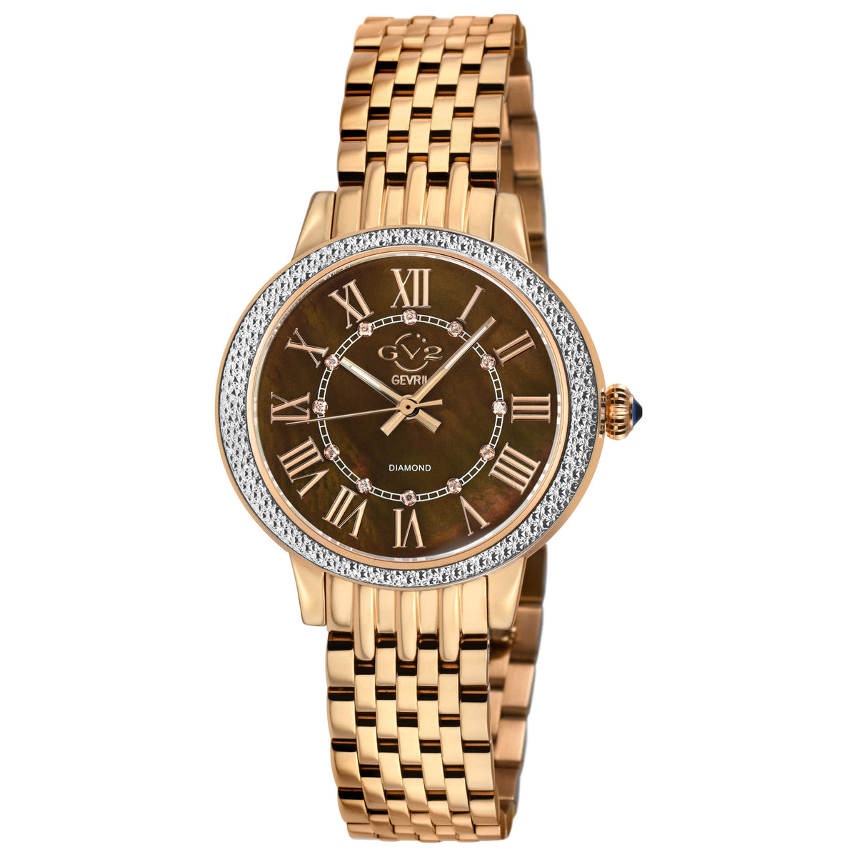 Astor III Diamond Quartz Brown Mother-of-Pearl Women's Watch 9157B