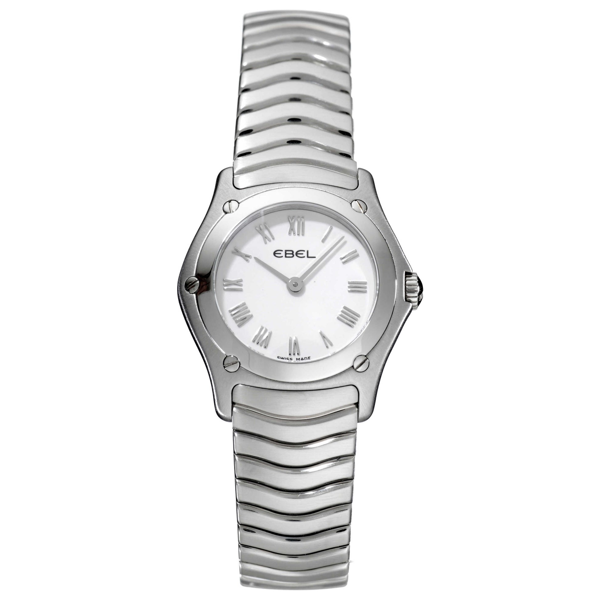 Front view of Ebel Classic Wave Women's Swiss Quartz (Battery-Powered) Watch 9157F11-0225