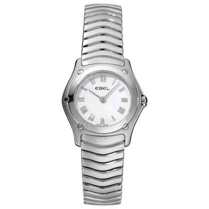 Front view of Ebel Classic Wave Women's Swiss Quartz (Battery-Powered) Watch 9157F11-0225