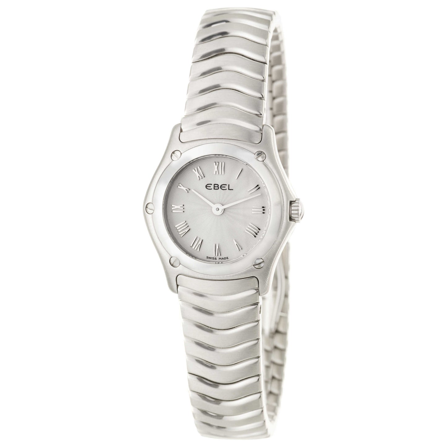 Front view of Ebel Classic Wave Women's Swiss Quartz (Battery-Powered) Watch 9157F11-16225