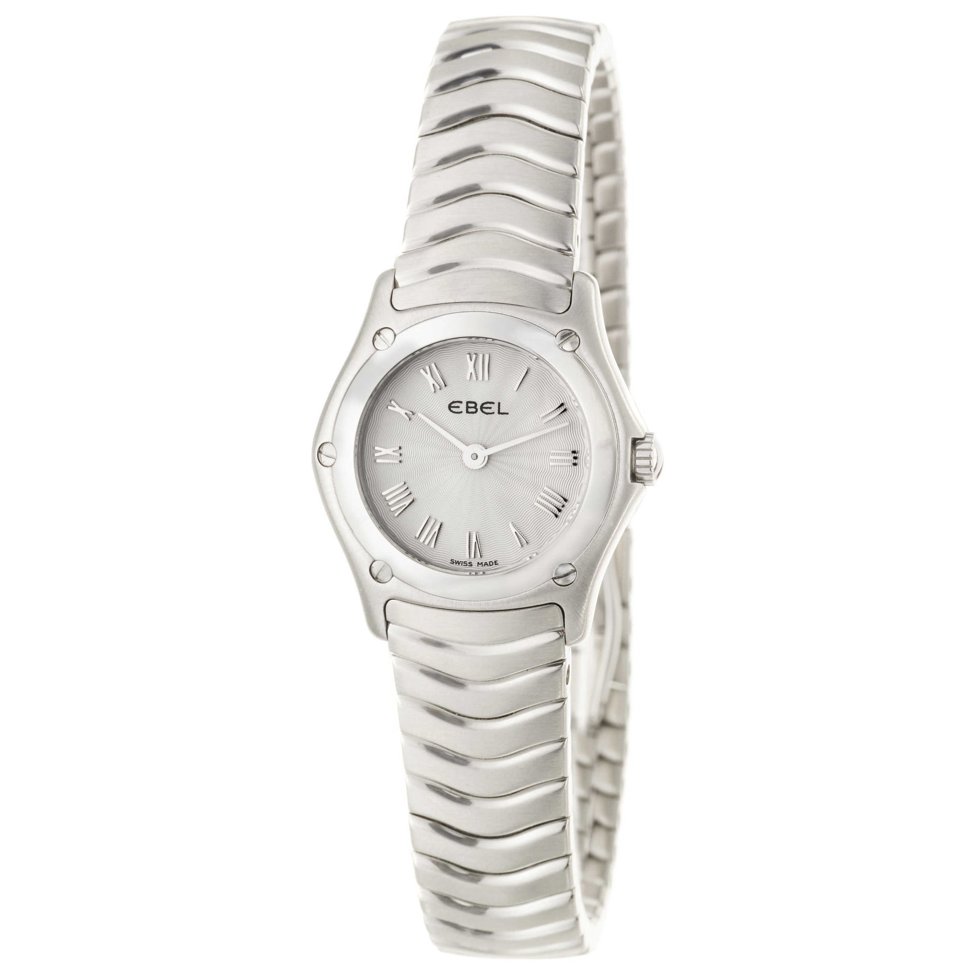 Front view of Ebel Classic Wave Women's Swiss Quartz (Battery-Powered) Watch 9157F11-16225