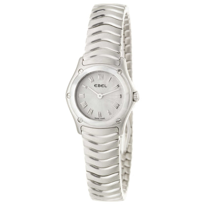 Front view of Ebel Classic Wave Women's Swiss Quartz (Battery-Powered) Watch 9157F11-16225