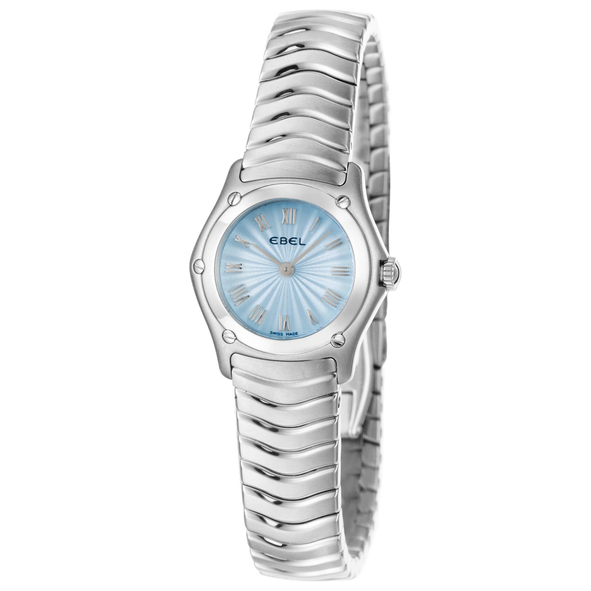 Front view of Ebel Classic Wave Women's Swiss Quartz (Battery-Powered) Watch 9157F11-24225