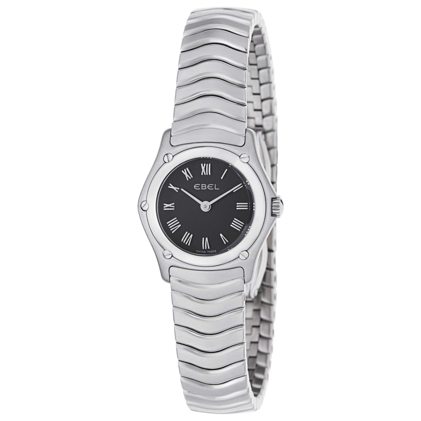 Front view of Ebel Classic Wave Women's Swiss Quartz (Battery-Powered) Watch 9157F11-5225
