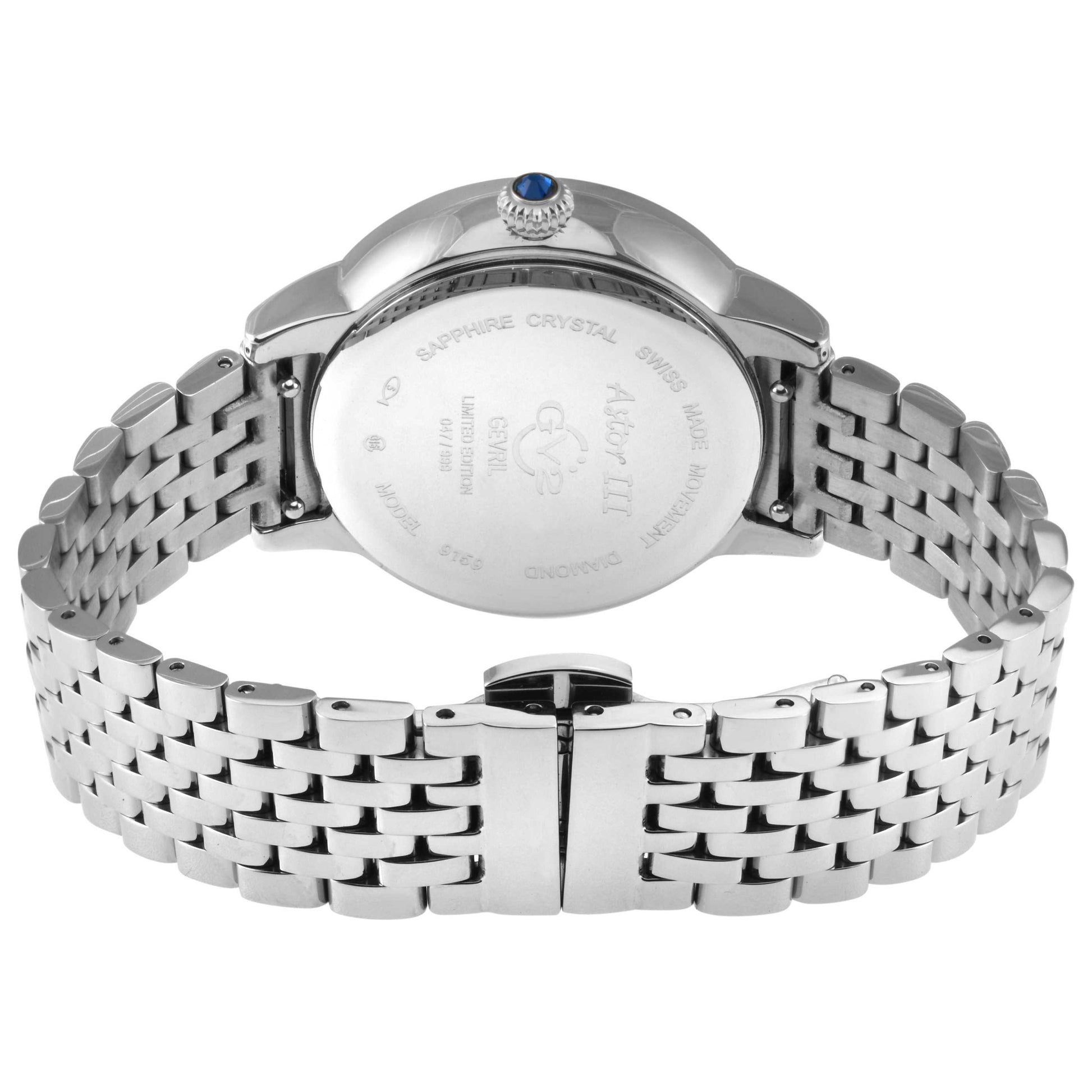 GV2 by Gevril Astor III Diamond Women's Quartz Watch 9159B - Image #2