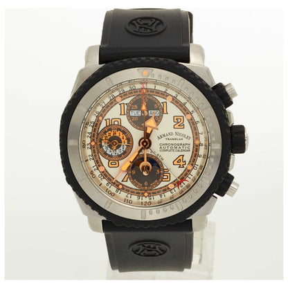 Front view of Armand Nicolet S05 Men's Automatic Watch 9168A-AG-G9164-SD