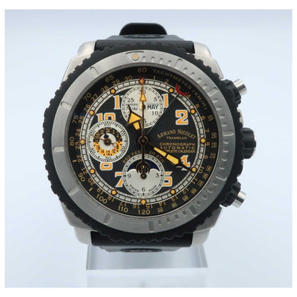 Front view of Armand Nicolet S05 Men's Automatic Watch 9168A-NR-G9164-SDV