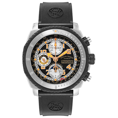 Front view of Armand Nicolet S05 Men's Automatic Watch 9168A-NR-G9164