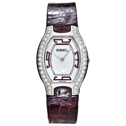 Front view of Ebel Beluga Tonneau Women's Swiss Quartz (Battery-Powered) Watch 9175G38-1912035203
