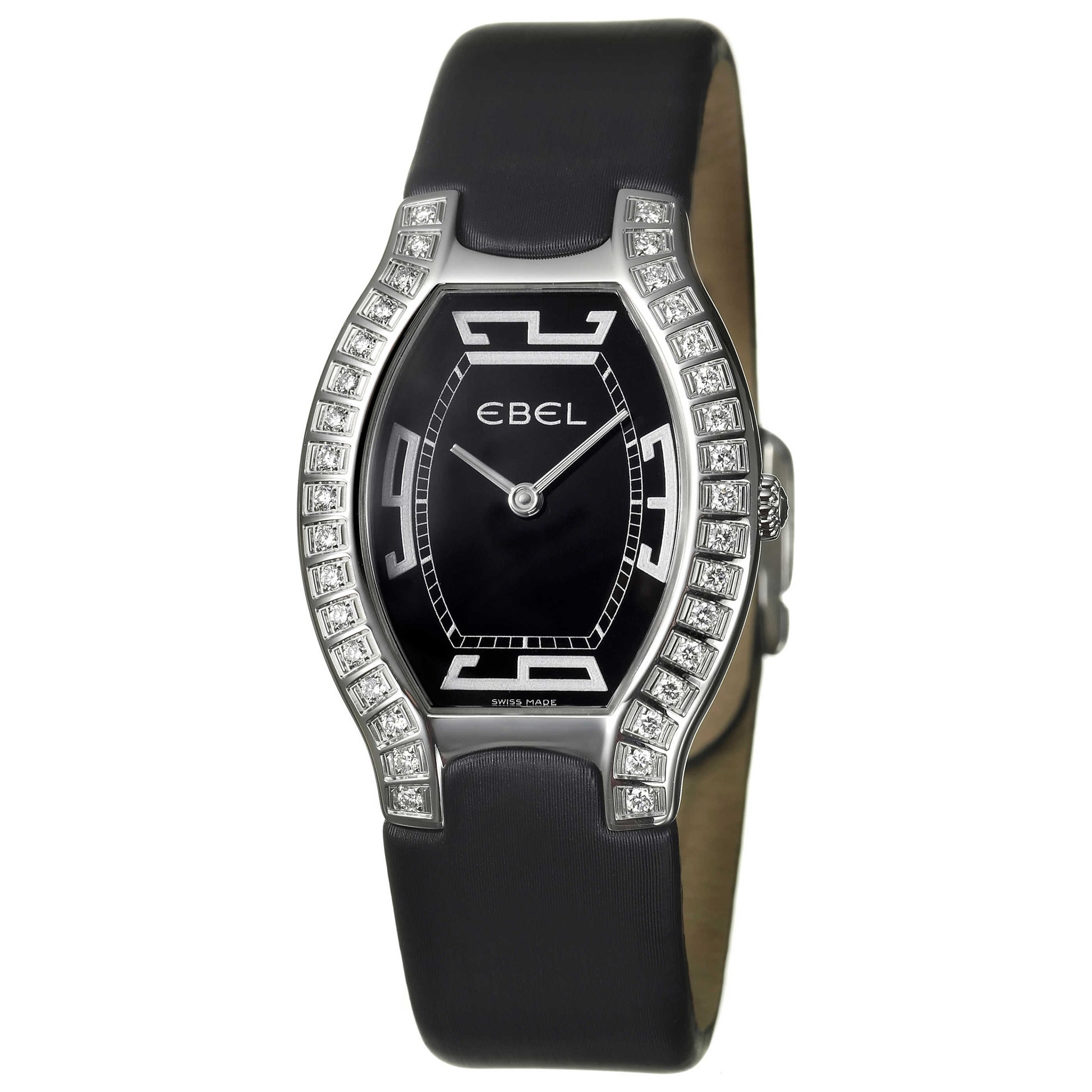 Front view of Ebel Beluga Tonneau Women's Swiss Quartz (Battery-Powered) Watch 9175G38-512035A06