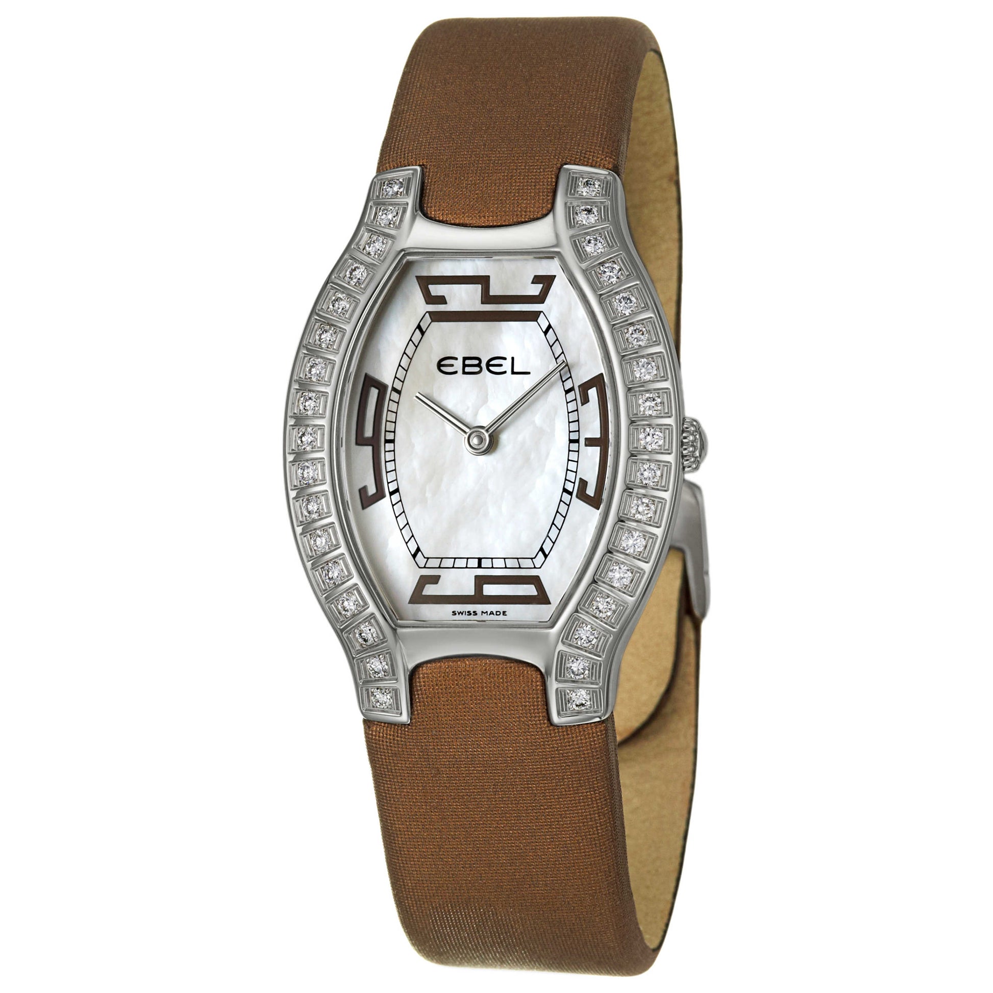Front view of Ebel Beluga Tonneau Women's Swiss Quartz (Battery-Powered) Watch 9175G38-912035365