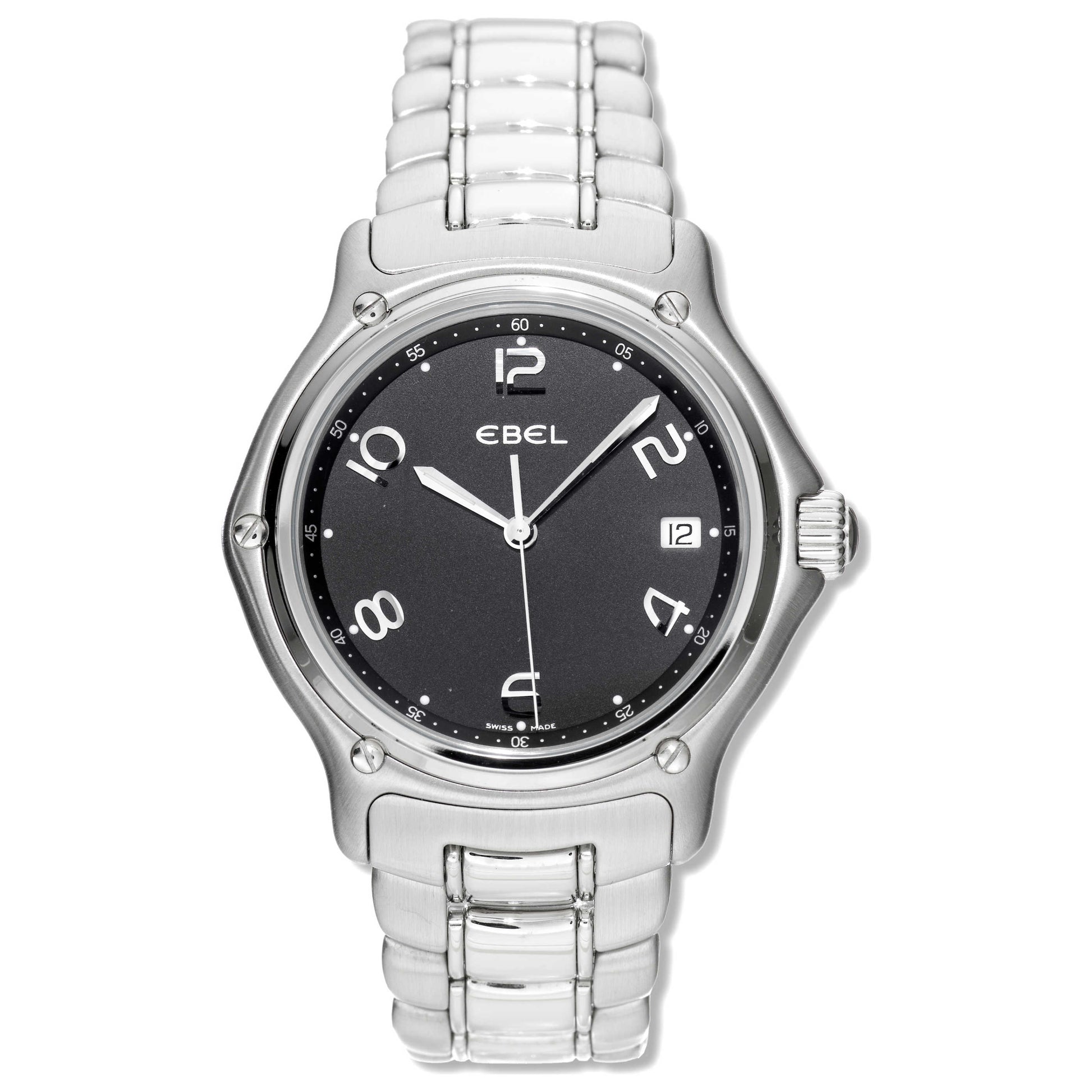 Front view of Ebel 1911 Men's Swiss Quartz (Battery-Powered) Watch 9187241-15665P