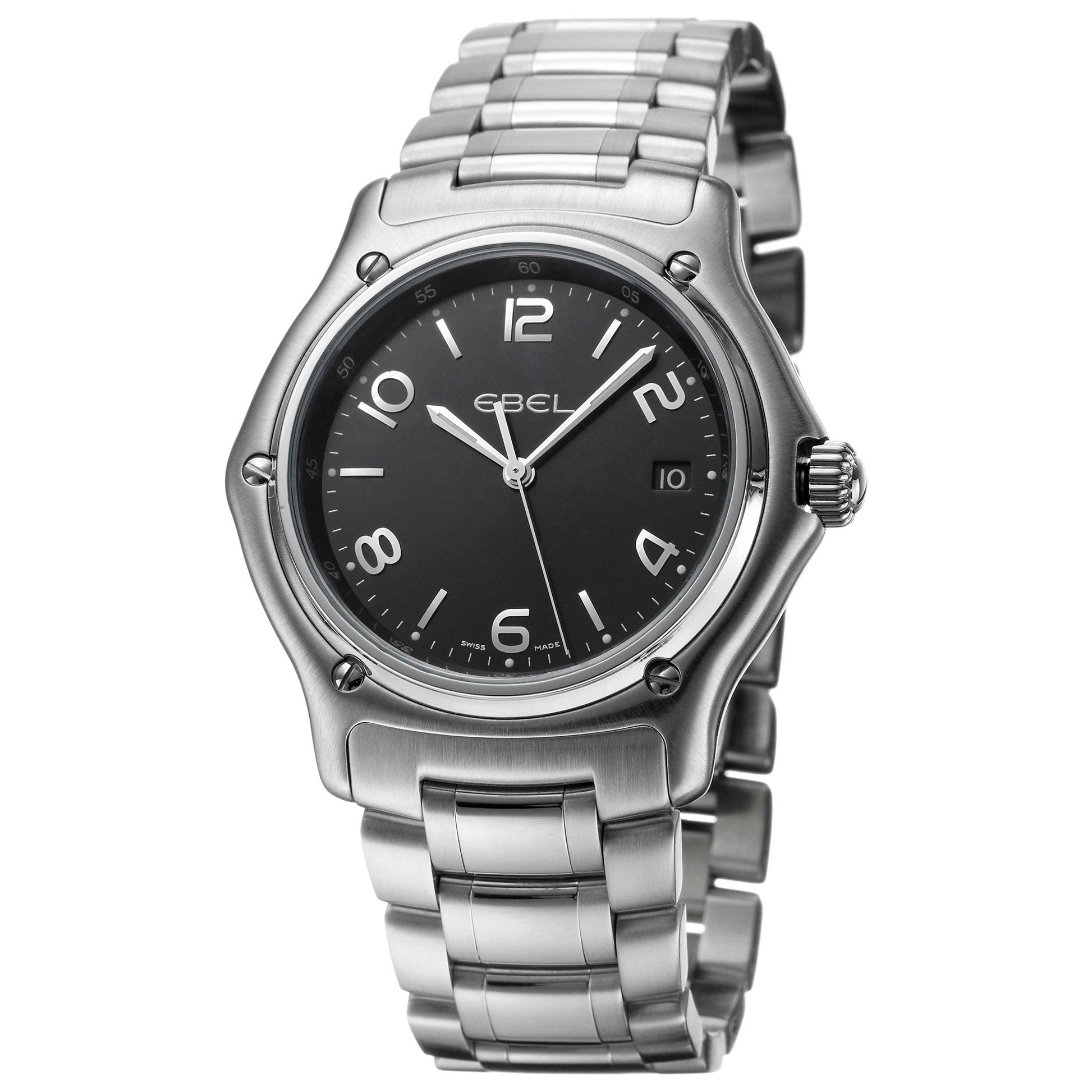 Front view of Ebel 1911 Men's Swiss Quartz (Battery-Powered) Watch 9187251-15567