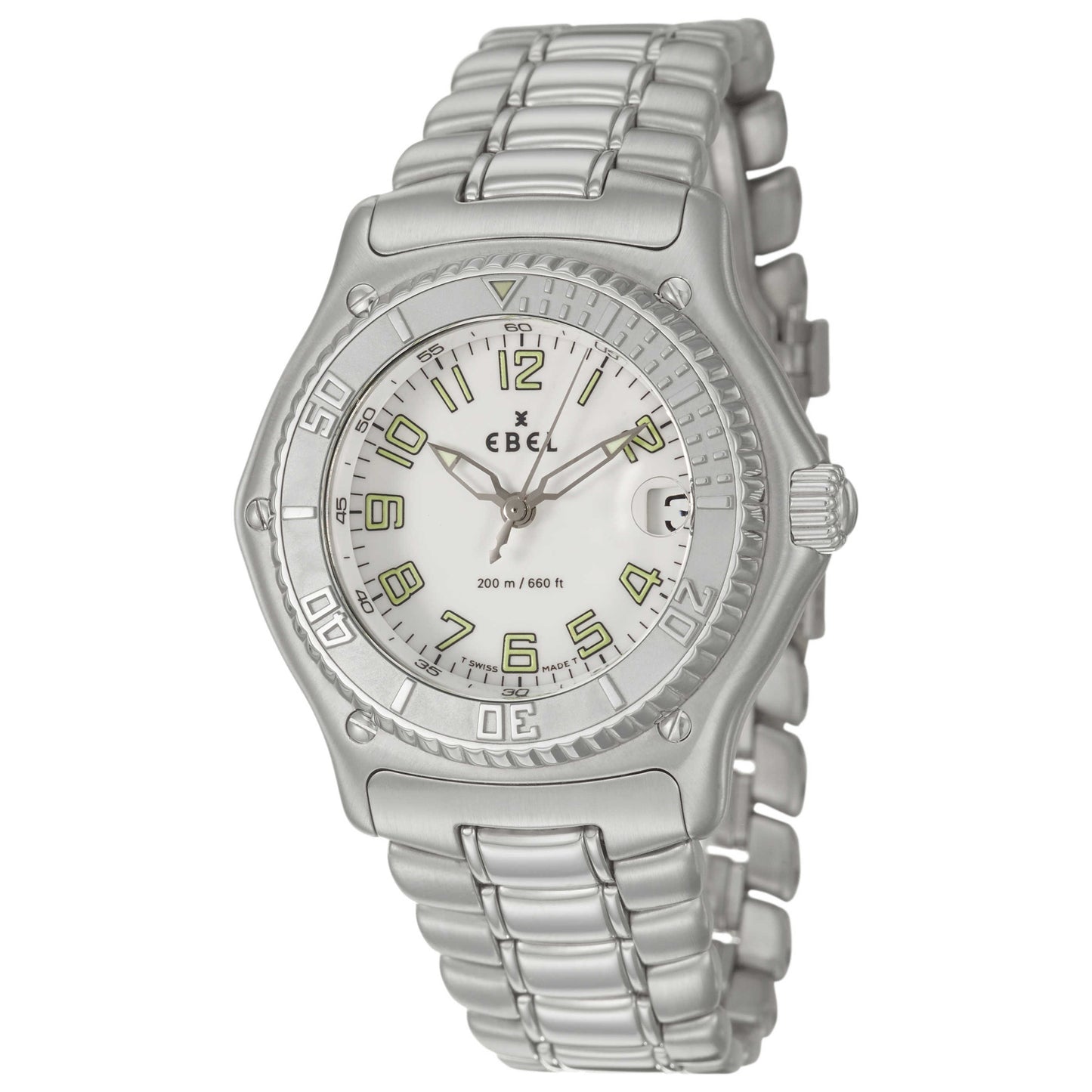 Front view of Ebel Discovery Men's Swiss Quartz (Battery-Powered) Watch 9187341-0665