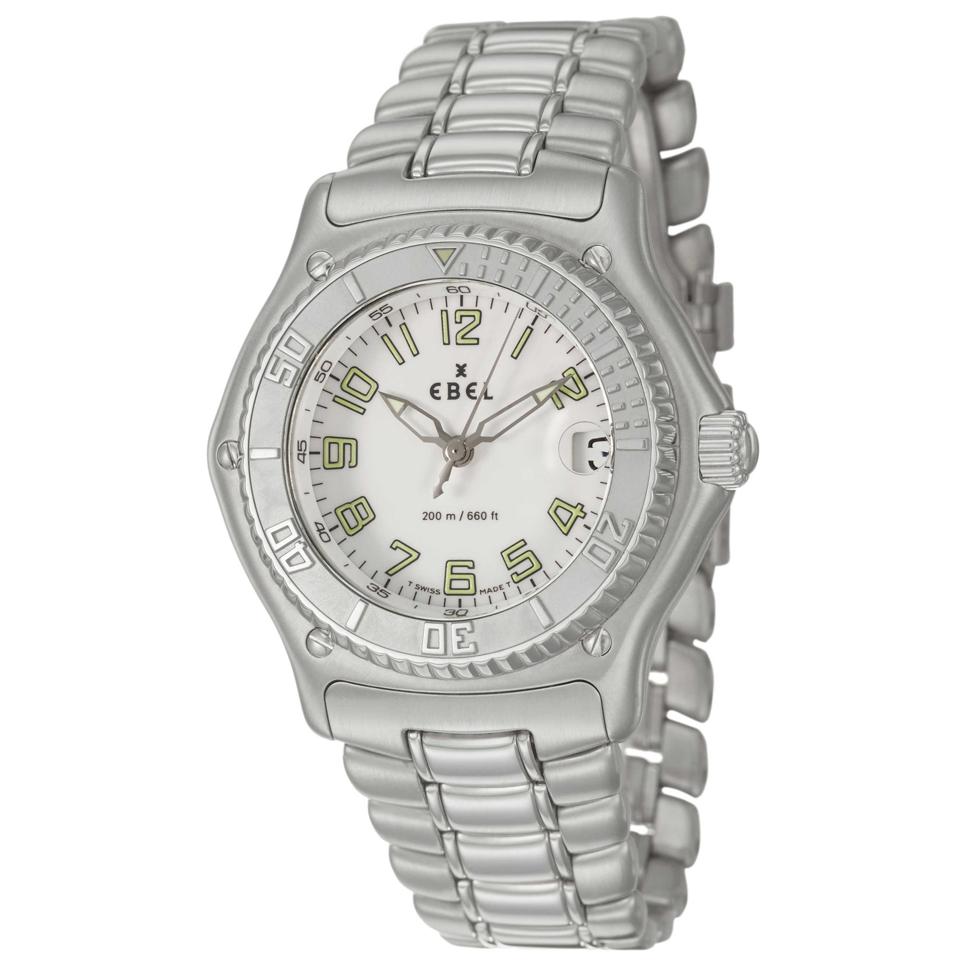 Front view of Ebel Discovery Men's Swiss Quartz (Battery-Powered) Watch 9187341-0665
