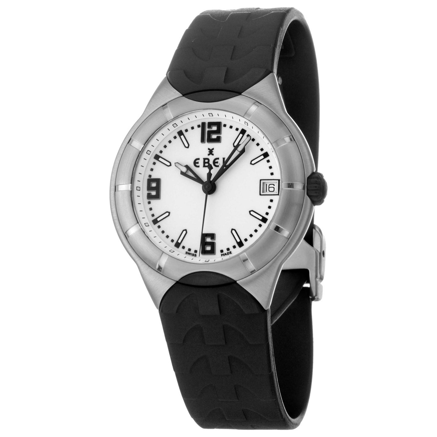 Front view of Ebel E-Type Men's Swiss Quartz (Battery-Powered) Watch 9187C41-06C3560