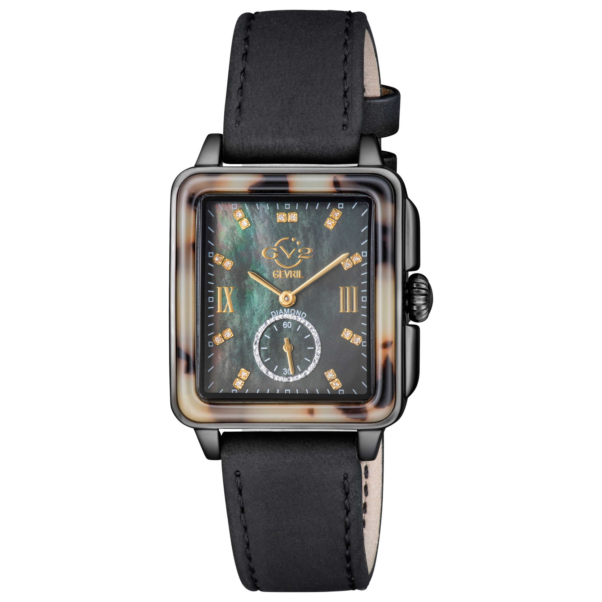 Front view of GV2 by Gevril Bari Diamond Women's Quartz Watch 9243